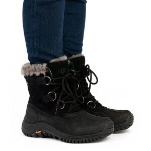 UGG Women’s Ostrander Waterproof Leather Winter Boots Black US 11